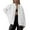 a-White3190, variant on Women's Coat Autumn Winter Solid Color Sequin Embellished Bomber Jacket Long Sleeve Zipper Loose Fit Coat For Casual Daily Streetwear Activities Casual Outerwear