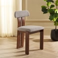 thumbnail image 2 of Safavieh Cayde Modern Wood Dining Side Chairs, Gray / Walnut, 2 of 8