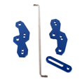 thumbnail image 4 of Miulika Motorcycle Adapter Block Foot Peg Pedal Base Pedals Relocation Bracket Kits for Blue, 4 of 5