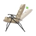 thumbnail image 6 of Kozyard Elsa 3 Pieces Outdoor Furniture Traditional Metal Padded Folding Sets ( Beige ), 6 of 9