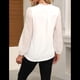 thumbnail image 4 of Blusas Elegantes e Informales para Mujer, con Mangas Largas Transparentes y Cuello en V, Holgadas y Vaporosas de para el Trabajo y la Oficina. M, 4 of 9
