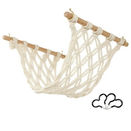

Macrame Fruit Hammock Under Cabinet- Fruit Bowl Replacement - Home Organization Fruit Holder Net-