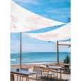 thumbnail image 2 of Flamingos Rose Sun Shade Sail 8' x 10', Pink Watercolor Floral Spring Nature Rectangle Outdoor Sunshade Canopy, Waterproof UV Block Patio Covers for Garden Yard Beach, 2 of 9