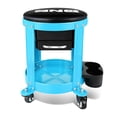 thumbnail image 4 of Taburete Mechanics Roller Seat Creeper DNA MOTORING Blue, 4 of 7