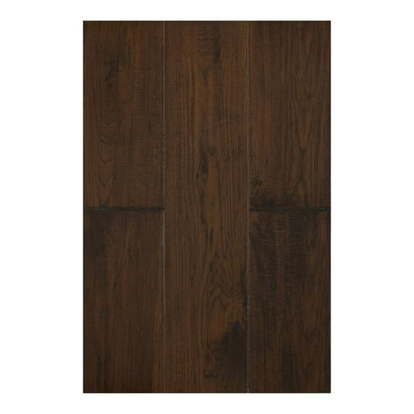 Pemberly Row Traditional 1/2x7" Hardwood Flooring in Special Walnut