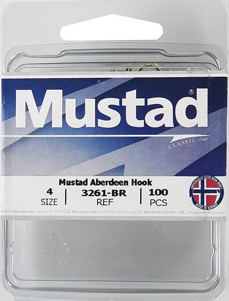 Mustad Aberdeen Hook - Size: #4 (Bronze) 100pc