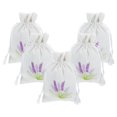 thumbnail image 3 of SHISUYAN 5pcs Empty Sachet Gift Bags with Lavender Pattern Drawstring Bags DIY Storage Bags, 3 of 9