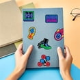 thumbnail image 5 of Decorr 50PCS Neon Soccer Stickers, 1.97" Waterproof Soccer Themed Doodle Decals, Vinyl Neon Football Stickers for Water Bottles, Laptop, Luggage & Car Decor, 5 of 7