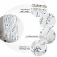 thumbnail image 7 of Shower Curtains Blue Spring Flowers Leaf Bath Curtain Cartoon Plant Waterproof Bathroom Shower Curtain Set with Hooks Decoration 72 x 84 Inches, 7 of 7