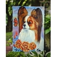 thumbnail image 3 of Carolines Treasures 7039GF 11 x 15 in. Papillon In The Roses Flag Garden Size, 3 of 3