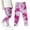 I-Pink, variant on Zwiiyzr 3-8Y Girls Leggings Gradient Tie-Dye Color Leggings Pants High Waist Stretchy Soft Tights Kids Summer Leggings for School Wearing Multicolor