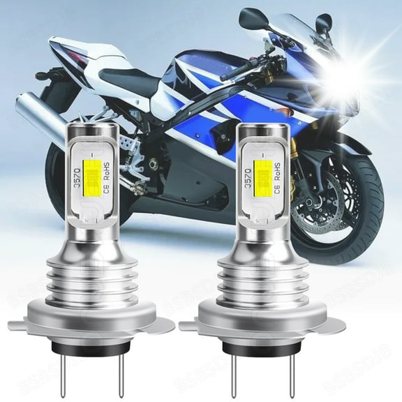 For Suzuki Hayabusa GSX1300R 1999-2009 GSXR1000 2003-2008 H7 LED Headlight Bulbs