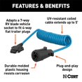thumbnail image 2 of CURT 57271 7-Way RV Blade Vehicle Adapter To 4-Way Flat Trailer Plug, 2 of 2