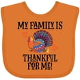 thumbnail image 3 of Inktastic Thanksgiving Turkey Family is Thankful for Me Boys or Girls Baby Bib, 3 of 4