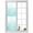 Blue, variant on Window Privacy Film Blue Ombre Stained Glass Window Film Decorative Sun Block Window Cover Farmhouse Stripes Modern Abstract Art Window Clings Static Adhesive Sticker for Bathroom 17.7"x39.3"