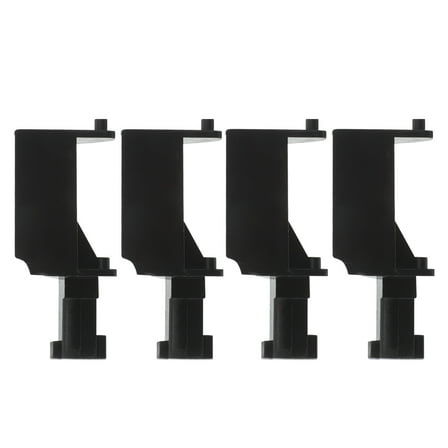 HEANUJJ 4-Pack Microwave Door Latch Replacement Hooks Black Universal Fit Kitchen Appliance Parts