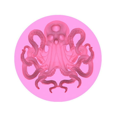 

XINYTEC Octopus Sugar Cake Silicone Mold Cooking Ice Cream Candy Soap Tear Resistance