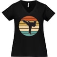 thumbnail image 3 of Inktastic Karate Martial Arts Silhouette Women's Plus Size V-Neck T-Shirt, 3 of 5