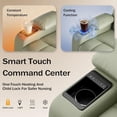 thumbnail image 6 of LAZZO Power Recliner Chair, Swivel Rocking Nursery Glider with Adjustable Headrest and Armrests, USB Charging and Cup Holder, Green, 6 of 8
