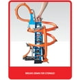 thumbnail image 4 of Hot Wheels Sky Crash Tower Motorized Track Set with Toy Car, Stores 20+ 1:64 Scale Cars, 27.95 in, 4 of 7