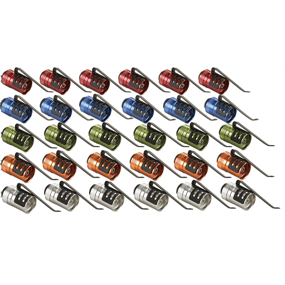 Streamlight Stylus Pro Switch Pack: 6 Red, 6 Blue, 6 Lime, 6 Orange, 6 Silver
