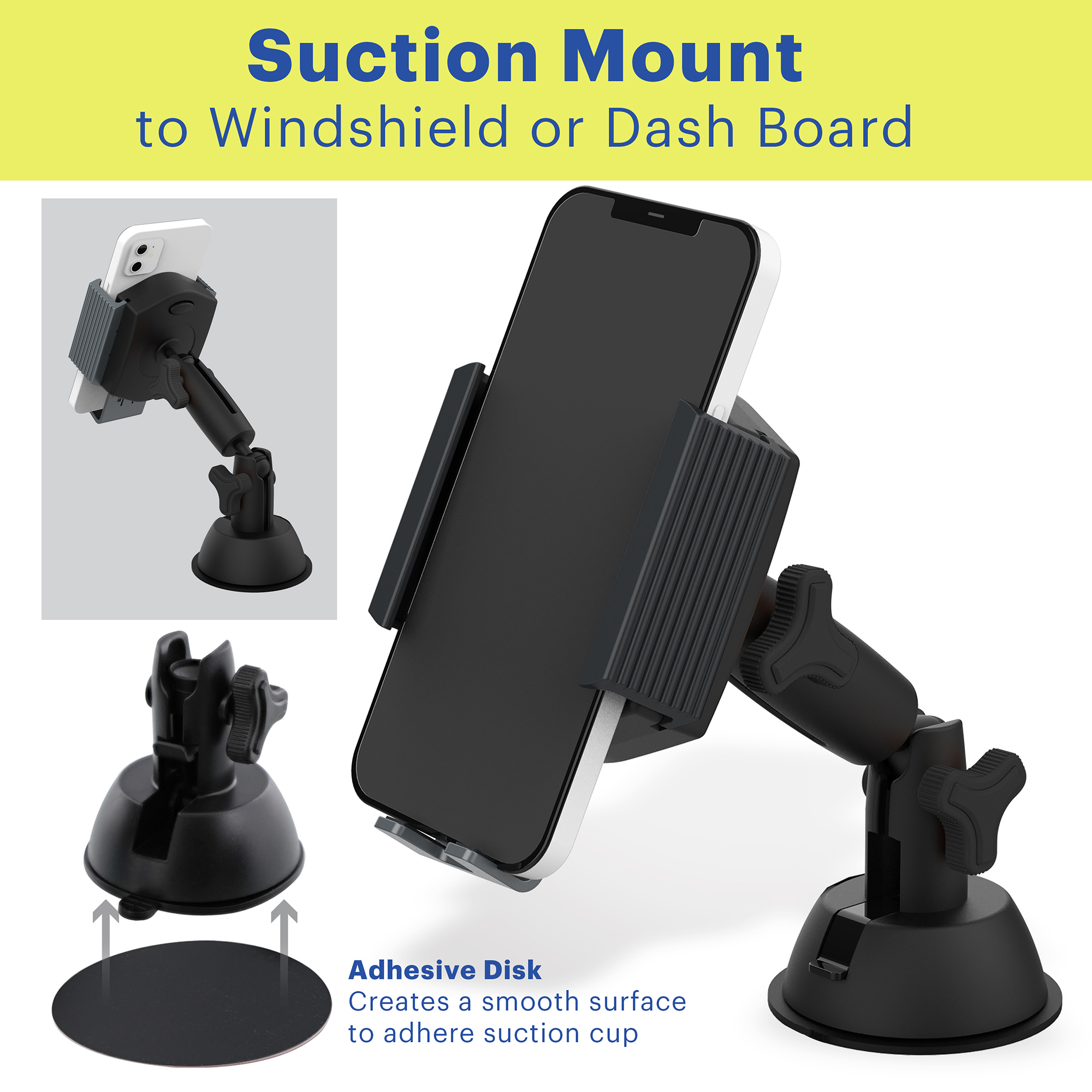 onn. 7-in-1 Universal Car Phone Mount Kit photo 8