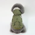thumbnail image 1 of Xihbxyly Abrigo Estilo Militar para Perros, Chaqueta Moderna con Gorro, Abrigo de Invierno, Ajuste Cómodo, Ideal para Climas Fríos, Disponible En Varias Tallas, de La S a La Xxl., 1 of 6