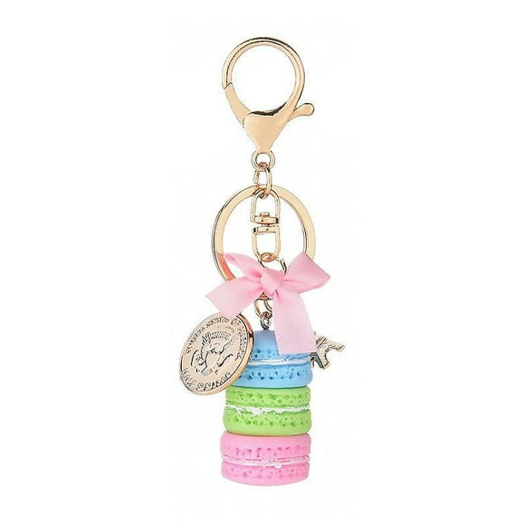 Dww-porte - Cls En Alliage, Mignon Porte - Cls En Forme De Macarons, Diffrentes Couleurs, Avec Une Tour Eiffel