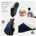 thumbnail image 4 of Zapatillas de invierno cálido de las mujeres cómodas zapatillas de felpa interior casa antideslizante acogedor amplia zapatillas ligeras, 4 of 5
