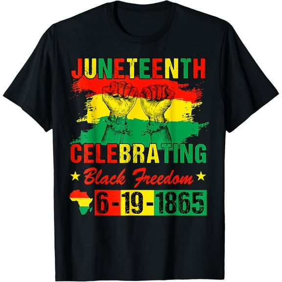 Juneteenth_Shirt Outdoor Tops Sports T-shirt Casual Graphics Tops Gift Tee Medium Man Women