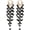 Black, variant on Fringe Hoop Dangle Earrings, Long Beads Tassel Chain Earrings for Women Sparkly Chandelier Earrings[z5721]