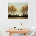 thumbnail image 2 of Shiartex Canvas Wall Art Picture 20x16in for Living Room Bedroom Ready to Hang Golden Forest 20x16in, 2 of 3