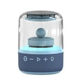 thumbnail image 2 of PURCOLT Transparent Colorful Light Effect Luminous Bluetooth Speaker Wireless Glazed Computer Audio Desktop Ornaments Ambient Light Audio Up to 65% off, 2 of 6