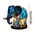 thumbnail image 4 of Elephant Animal Lamp Colourful Resin Lamp For Tiffany Lamp Table Lamp, 4 of 5