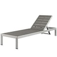 thumbnail image 3 of Lounge Chair Chaise, Aluminum, Metal, Steel, Silver Blue, Modern Contemporary Urban Design, Outdoor Patio Balcony Cafe Bistro Garden Furniture Hotel Hospitality, 3 of 4