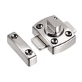 thumbnail image 4 of Uxcell Rotate Bolt Latch, 1" Zinc Alloy Security Door Slide Lock, 2 Pack (Silver), 4 of 5