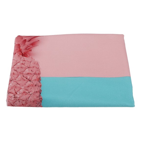 Unique Bargains 1 Pcs Soft Absorbent Beach Towel Pineapple Pattern Classic Design Pink 55"x28" for Beach