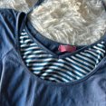 thumbnail image 3 of Vintage 2000s Clothing Y2k T Shirt Cutecore Aesthetic Fake 2 Piece Tees (Blue M), 3 of 4