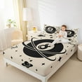 thumbnail image 3 of jejeloiu Billiards Sport Game Queen Sheet Sets,Cartoon Planet Stars Bed Set For Boys Teens 4-Piece, 3 of 6
