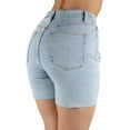 thumbnail image 2 of Fashion2Love Women's Juniors High Waist Classic Ripped Distressed Bermuda Shorts, 2 of 9
