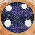 thumbnail image 2 of Math Equations Physics Formulas Purple Pattern Round Fitted Tablecloth with Elastic Edge,Dining Table Cover Waterproof,Outdoor Round Tablecloth for Camping,Dining,Indoor and Outdoor, 2 of 7