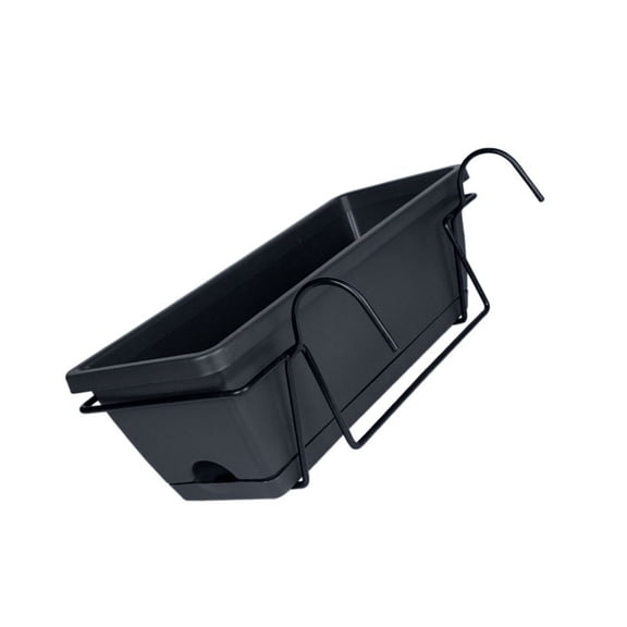 SDFGTstore Medium Plastic Flower Pots With Iron Stand and Tray For Modern Home Decoration