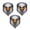 C, variant on 3 PACK Reflective Eagle Eyes USA Flag Decal, Patriotic American Flag Bald Eagle Sticker, Waterproof Patriotic Vinyl Sticker for Trucks, Cars, Laptop, Cooler, American Pride Accessory (A, M)