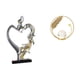 thumbnail image 1 of Figura Romántica De Pareja De Cristal, Adorno Para Dormitorio, Boda, Estantería, Armario, Decoración Del Hogar Con Escultura De Metal, Soporte De Bola Para Pasillo, Chimenea, Sala De Estar,, 1 of 8