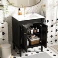 thumbnail image 2 of 24" Black Modern Vanity | Ceramic Sink & Exquisite Handles | Bathroom Upgrade Option, 2 of 7