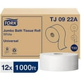 Tork Jumbo Toilet Paper Roll White T22, Universal, 2ply, 12 x 1000