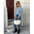 thumbnail image 6 of Zeagoo Womens Sweaters Long Sleeve Tops Crew Neck Knit Pullover Sweaters Fall Fashion Dressy Casual Basic Clothes, 6 of 6