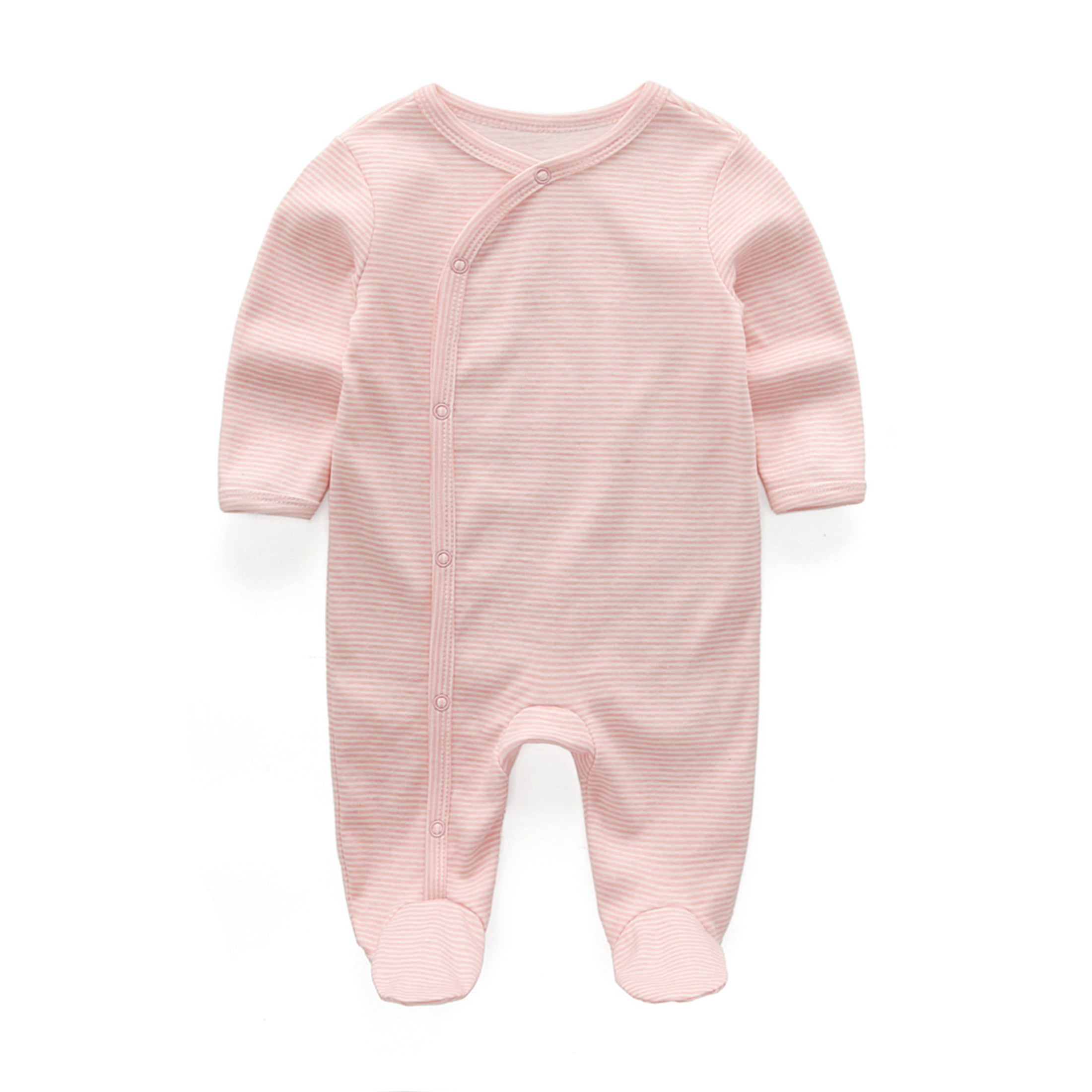 Zavbaby Unisex Newborn 3 Pieces Sleep´N Play Footed Pajamas Cotton Cartoon Rompers Infants Outfit ，Size:0-12Months