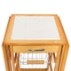 thumbnail image 4 of Carro de cocina plegable de 4 niveles con ruedas cajón estantes y mesa de mostrador Zimtown Color multicolor, 4 of 5