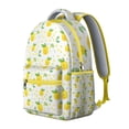 thumbnail image 4 of Fresh Lemon Students Backpack Cute Yellow Fruit School Bag with Floral I Love Lemons Pattern, Lightweight and Adjustable Strap, 4 of 6